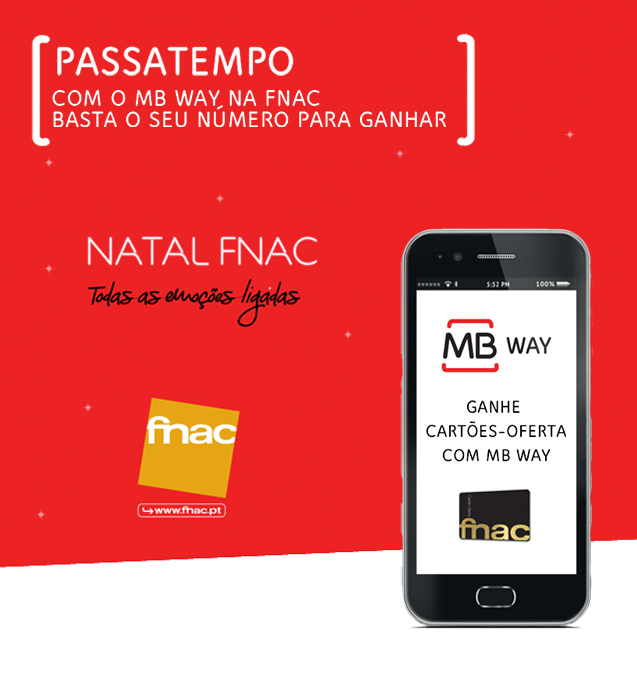 Com MB WAY na FNAC basta o seu número para ganhar