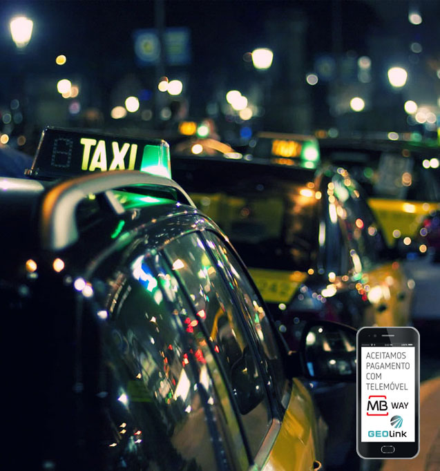 Peça um táxi na app táxi-link e pague com MB WAY