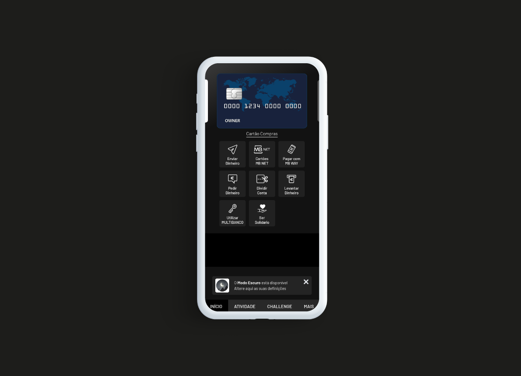 O DARK MODE chegou ao MB WAY!